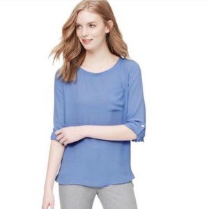 Long-sleeved Loft Periwinkle Blouse